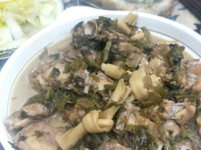 咸菜鮸鱼骨