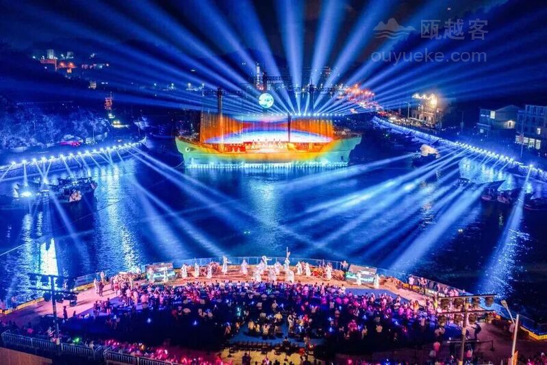 海上实景船体演艺秀